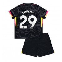 Chelsea Wesley Fofana #29 3rd trikot Kinder 2024-25 Kurzarm (+ Kurze Hosen)